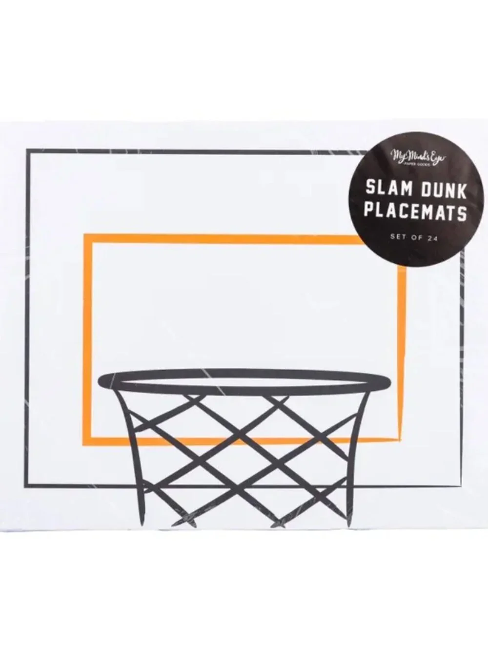 NWT - Basketball Backboard Paper Placemats 24ct - 15
